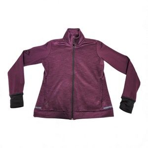 Adidas Women's Purple Full-Zip Jacket Size L